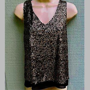 One Clothing sequins v-neck sequins camisole size 6 - 8